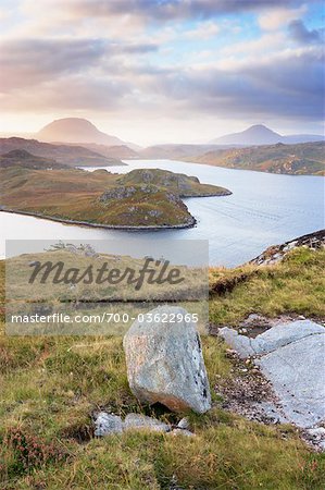 Loch Inchard, Sutherland, Highland Council Area, Scottish Highlands, Scotland