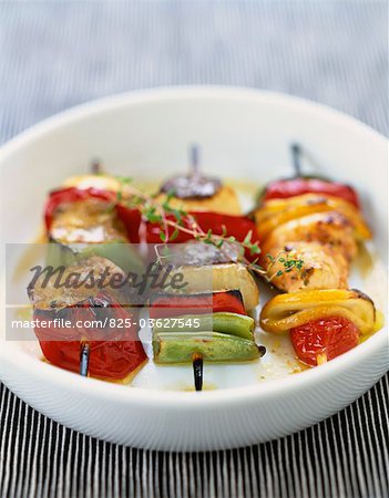 Brochettes de viande assortis Brochettes de viande assortis