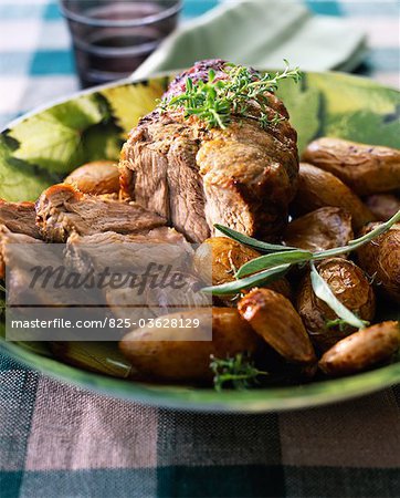 Roast pork with Grenailles