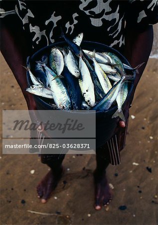 Selling fish on the beach