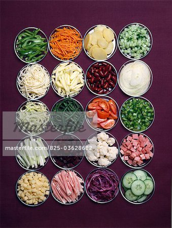 Selection of raw vegetables