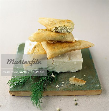 Feta and dill flaky pastry pies