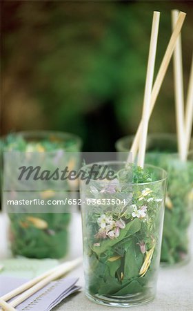 verrine de salade de fleurs verrine de salade de fleurs