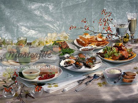 Salmon Christmas menu Salmon Christmas menu