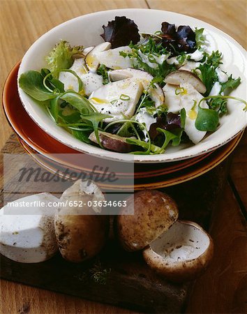 Warm cep salad Warm cep salad