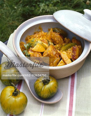 Veal and confit citrus Tajine