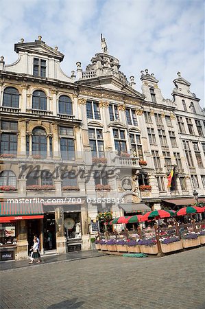 Maisons de guilde, Grand Place, Bruxelles, Belgique