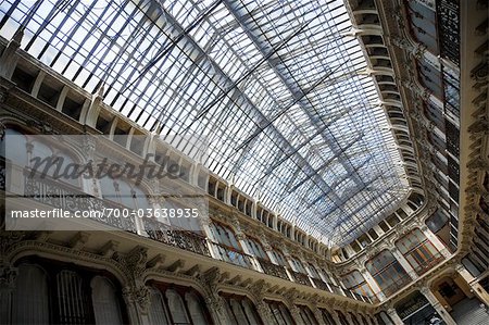 Glass Ceiling in Galleria Subalpina, Turin, Piedmont, Italy