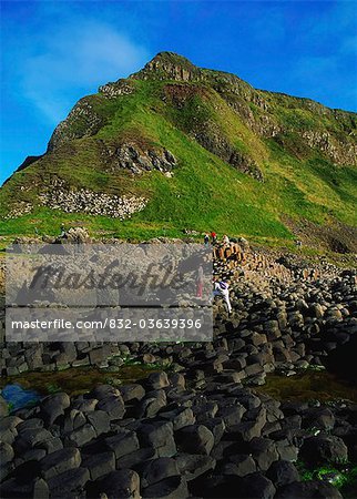 Giant's Causeway, Co Antrim, Ireland; Area Designated A Unesco World Heritage Site With Basalt Columns