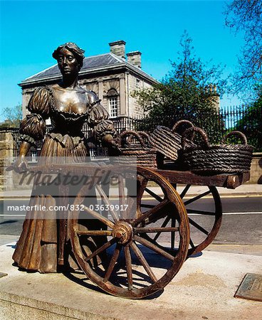 Skulptur von Molly Malone, in der Nähe von Trinity College, Dublin, Irland