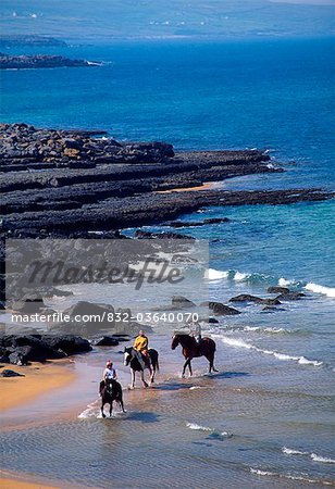 Pony Trekking, Fanore, Co Clare, Ireland