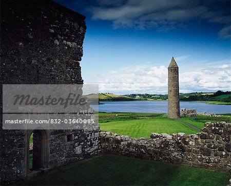 Né monastique Site, Lough Erne, Co Fermanagh, Irlande ; Site monastique médiéval