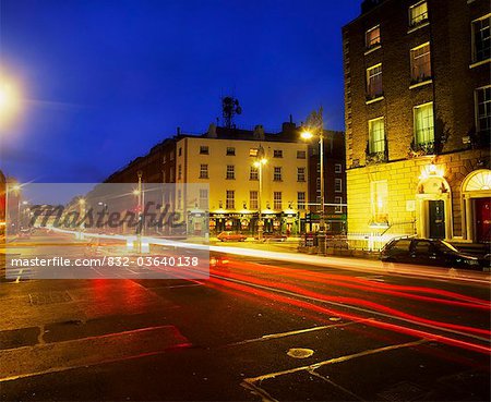 Dublin, Co Dublin, Ireland, Fitzwilliam Street By Night