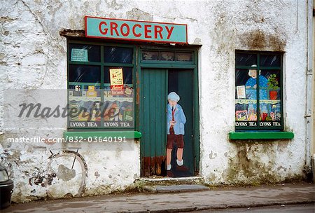 Kinvara, County Galway, en Irlande ; Épicerie rurale