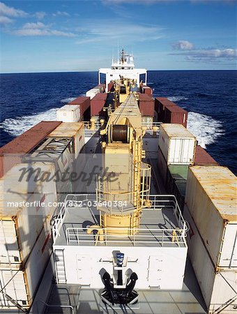 Container Ship At Sea