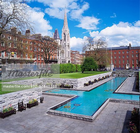 Dublin, Co. Dublin, Irland; Blick auf den Parnell Square Garten der Erinnerung
