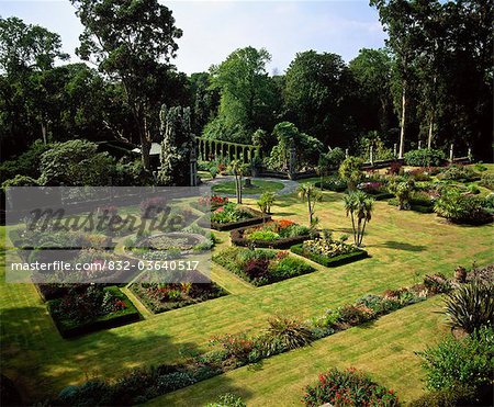 Mount Stewart Co Down, The Italian Garden, Late Summer,