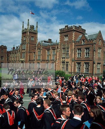 Graduation Day, Queen's University of Belfast, Grafschaft Antrim, Irland