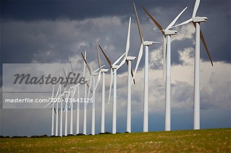 Wind Farm, La Mancha, Albacete, Kastilien-La Mancha, Spanien