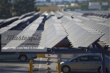 Photovoltaic array in Los Angeles, California