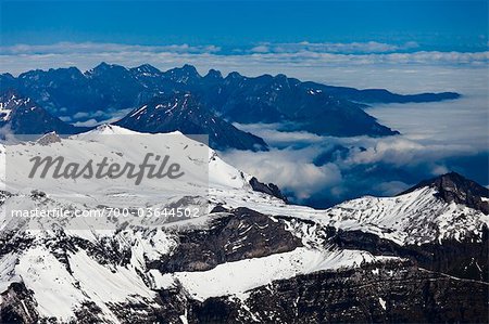 View from Jungfraujoch, Jungfrau Region, Bernese Oberland, Switzerland