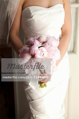 Bride holding Bouquet