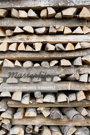 Piles de bois, Brienz, Interlaken-Oberhasli, Canton de Berne, Suisse Piles de bois, Brienz, Interlaken-Oberhasli, Canton de Berne, Suisse