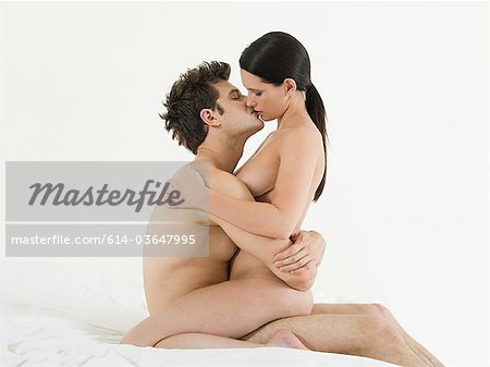 Young couple making love