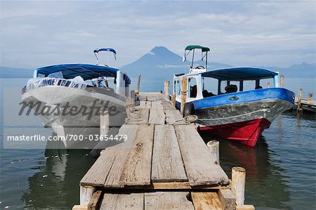 Water Taxis, Lake Atitlan, Panajachel, Solola Department, Guatemala
