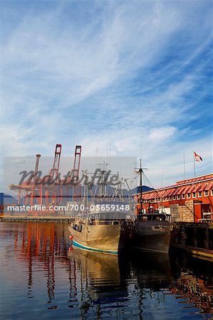 Vue du Port de Vancouver, en Colombie-Britannique, Canada