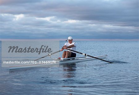 Man Rowing, Toronto, Ontario, Canada