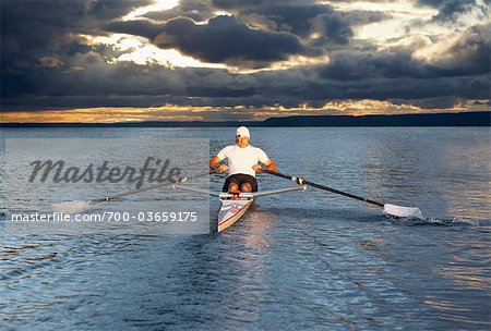 Man Rowing, Toronto, Ontario, Canada