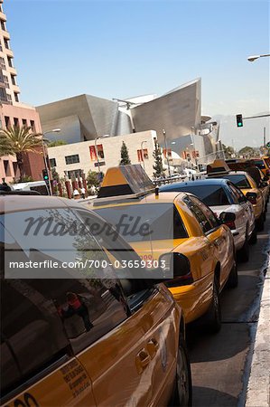 Taxis, Los Angeles, Californie, USA