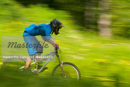 Downhill Bike Racer, Haliburton Ontario, Canada