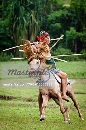Pasola Warrior, Sumba, Indonesia