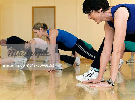 aerobic exercise at gym