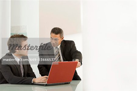 A businessman mentoring