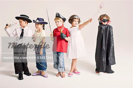 party kids in costume