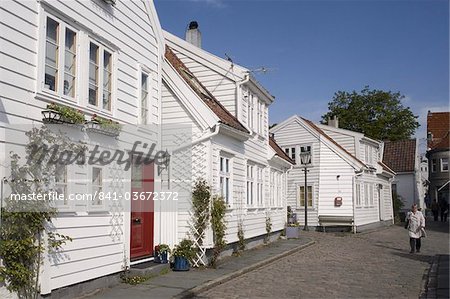 Old town (Gamlebyen), Stavanger, Rogaland, Norway, Scandinavia, Europe