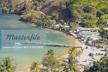 Pier at Pirate Bay, Charlotteville, Tobago, Trinidad and Tobago, West Indies, Caribbean, Central America