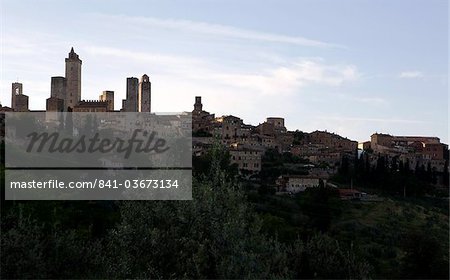 San Gimignano skyline, Tuscany, Italy, Europe