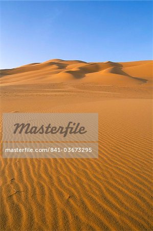 Dunes de sable, Erg Murzuk, Sahara desert, Fezzan (Libye), l'Afrique du Nord, Afrique