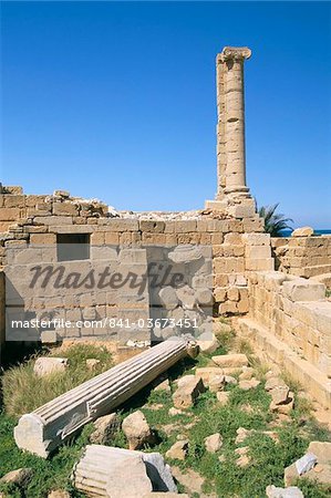 Leptis Magna, UNESCO World Heritage Site, Tripolitania, Libya, North Africa, Africa