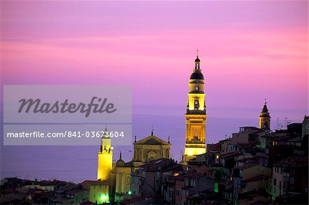 Église de St. Michel, Menton, Alpes-Maritimes, Côte d'Azur, Provence, Côte d'Azur, France, Méditerranée, Europe Église de St. Michel, Menton, Alpes-Maritimes, Côte d'Azur, Provence, Côte d'Azur, France, Méditerranée, Europe