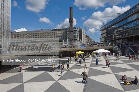 Stadsteaterr Square, centre-ville, Stockholm, Suède, Scandinavie, Europe