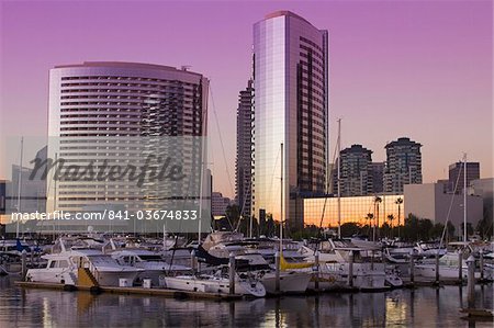Marriott Hotel and Embarcadero Marina, San Diego, California, United States of America, North America