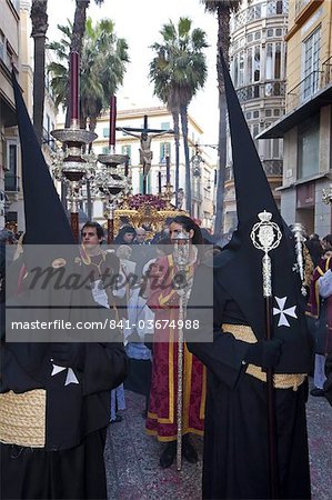 Semana Santa (Semaine Sainte) célébrations, Malaga, Andalousie, Espagne, Europe