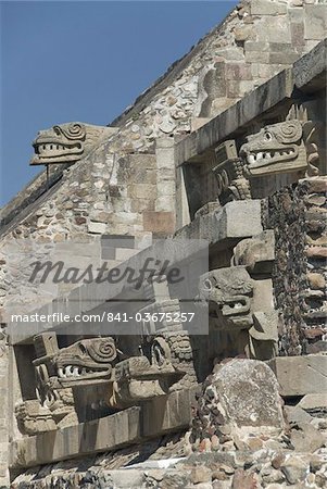 Temple of Quetzalcoatl, Archaeological Zone of Teotihuacan, UNESCO World Heritage Site, Mexico, North America