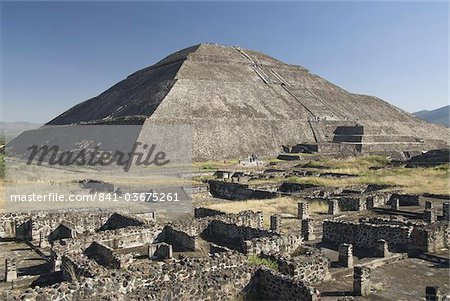 Temple of the Sun, Archaeological Zone of Teotihuacan, UNESCO World Heritage Site, Mexico, North America
