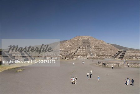 Pyramide de la lune, Zone archéologique de Teotihuacan, UNESCO World Heritage Site, Mexique, Amérique du Nord